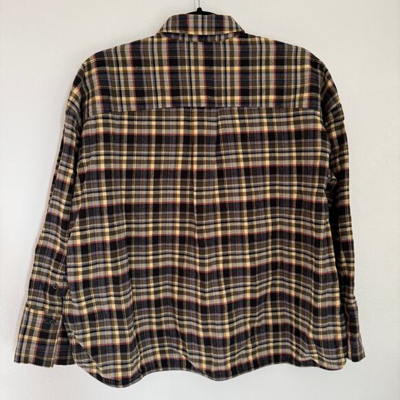 NEW Everlane Cotton Oversized Flannel Boxy Oxford Shirt in Plaid XS - Picture 3 of 9